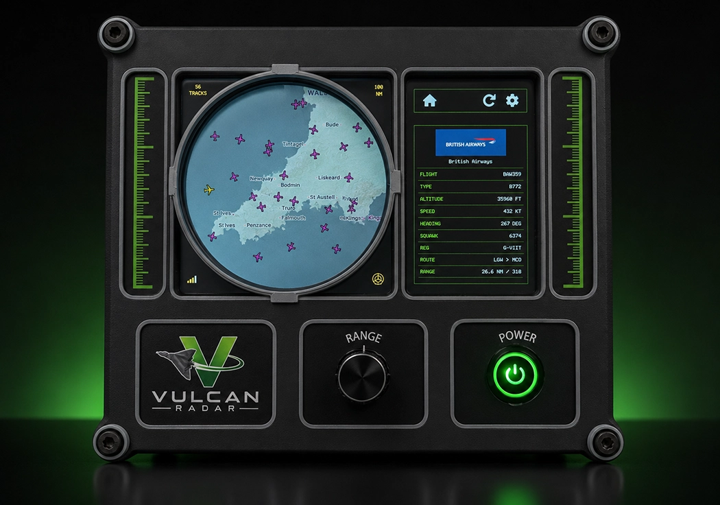 Vulcan Radar on-device interface supporting multiple languages