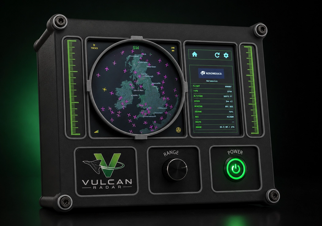 Vulcan Radar desktop unit — one-time purchase with no subscription